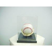 FixtureDisplays® Single baseball Gold Glove Display case 100048