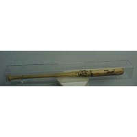 FixtureDisplays® Acrylic Single Baseball Bat display case Horizontal 100087