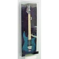 FixtureDisplays® Acrylic guitar display case with Black Base 100143