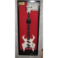 FixtureDisplays® Wood guitar display case 100144
