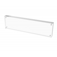 FixtureDisplays® Plexiglass Acrylic Sign Holder Logo Block Picture Frame - 11