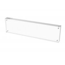 FixtureDisplays® Plexiglass Acrylic Sign Holder Logo Block Picture Frame - 11