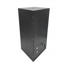 FixtureDisplays® Black Wood (MDF) Floor Standing Charity Box Donatoin Suggestion Ballot Box 14.8 X 14.8 X 31.5