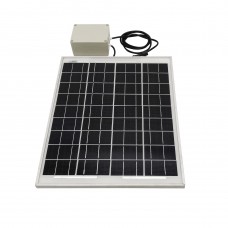 FixtureDisplays® 10W Solar Panel with 2600 MAH Battery 12 V, Peak 17V, 16.5X13.3X0.75