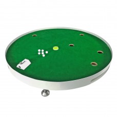FixtureDisplays® Tabletop Golf Putting Game Ajustable Height Training Platform, with 6 Bllas, 1 Level, 1 Launcher  23 X 23 X 2