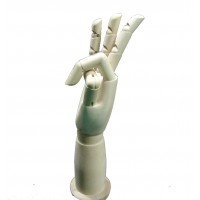 FixtureDisplays® Artist Manikin 12in Wooden Articulated LEFT Hand 10182-HAND