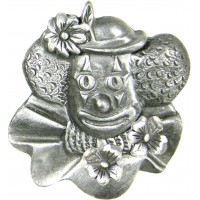 Pewter Clown Jewelry Box * Pin, Earrings & Necklace Combo 1020003