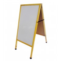 FixtureDisplays® A Frame Double Sided White Menu Board Dry Eraser 19X37X28”10235 White