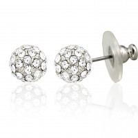 E213 Forever Silver Plated Cluster Ball Earrings102859-Silver