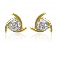 E142G Forever Gold Plated Crystal Galaxy Stud Earrings102881