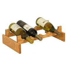 FixtureDisplays® 4 Bottle Dakota Wine Rack  104496