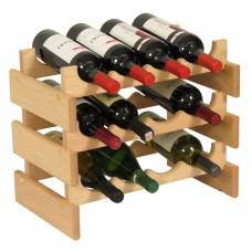 FixtureDisplays® 12 Bottle Dakota Wine Rack  104507