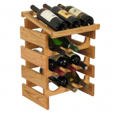 FixtureDisplays® 12 Bottle Dakota Wine Rack with Display Top  104532