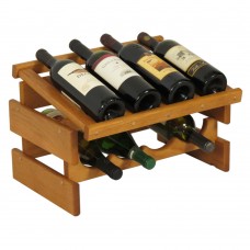 FixtureDisplays® 8 Bottle Dakota Wine Rack with Display Top  104558