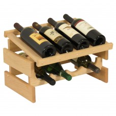 FixtureDisplays® 8 Bottle Dakota Wine Rack with Display Top  104559