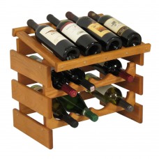 FixtureDisplays® 12 Bottle Dakota Wine Rack with Display Top  104562