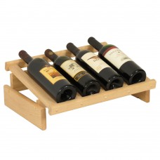 FixtureDisplays® 4 Bottle Dakota Wine Display 104587