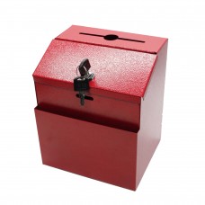 FixtureDisplays®Red Box, Metal Donation Suggestion Key Drop 7
