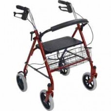 Drive Medical 10257RD-1 Durable 4 Wheel Rollator with 7.5