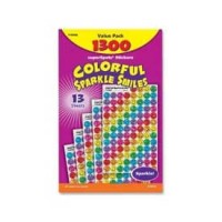 Trend® Colorful Sparkle Smiles SuperSpots Stickers Value Pack, 1300 Stickers/Pack 1119267