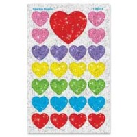 Trend® Sparkle Hearts SuperSpots® Stickers, 100 Stickers/Pack 1119280