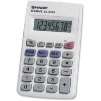 Sharp® 8-Digit Pocket Calculator, EL233SB, 2-1/4