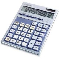 Sharp® 12-Digit Executive Desktop Calculator, EL2139HB, Dual Power, 5-1/2