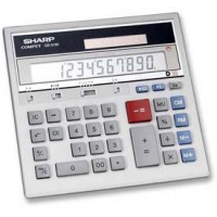 Sharp® 12-Digit Desktop Calculator, QS2130, Dual Power, 7-1/2