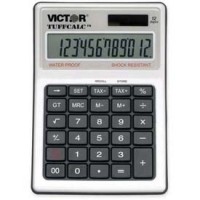 Victor® 12-Digit Calculator, 99901, Hybrid Power, 4-5/8