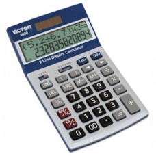 Victor® 9800 2-Line Easy Check Display Calculator, 12-Digit LCD 1119428