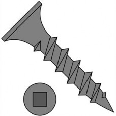 10X3 1/2 Bugle Square Drive Course Thrd Sharp Point Deck Screw Dacrotized, Pkg of 1500 1119431