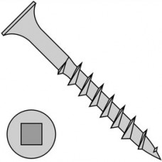 10X2 1/2 Bugle Square Drive Course Thread Sharp Point Deck Screw Dacrotized, Pkg of 1500 1119432