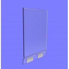 FixtureDisplays® Frame, Sign Holder Clear Ghost Acrylic Detachable 11460-2