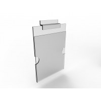FixtureDisplays® Clear Plexiglass Acrylic Slatwall Literature Holder 5.5x7.8