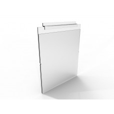 FixtureDisplays® Clear Plexiglass Acrylic Slatwall Literature Holder Portrait 22x27.3
