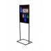 21.5 x 28 Poster Stand for Floor, Top Insert, 2 Sided, with Floor Levelers - Black 119351