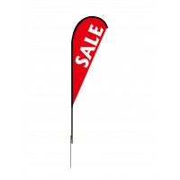 FixtureDisplays® Banner, Flag, Advertising, Pole Set, Outdoor Retail, SALE Feather Flag 12013-Sale
