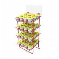 FixtureDisplays® Red Wire Small Bottle Canister 1.7