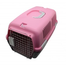 FixtureDisplays® Portable Dog Carrier, Pet Tote, Kennel , Travel Dog Crate 12215-2-PINK