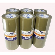FixtureDisplays® 24 Rolls Brown Sealing Tape Carton Packing Box Tape 2.83