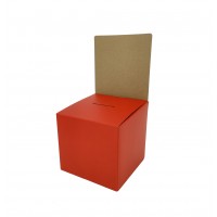 FixtureDisplays® 10PK Red Small Mini Raffle Ticket Cardboard Box 6x6x12