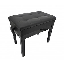 FixtureDisplays® Black Piano Bench Keyboard Chair Adjustable Height 19-23