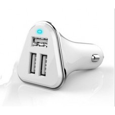 Car Mobile USB DC Charger 3 Ports Adapter Samsung Galaxy Andriod iPhone 15376-white