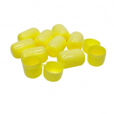 FixtureDisplays® 30 Pack Raffle Capsule, Fillable Small Round Capsule for Raffle Event, Carnival Pool Games Party Pet Toy Sports Game Console, Yellow, 1.3 X 1.9