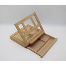 FixtureDisplays® Artists Adjustable Desk Box Easel- Natural 16102