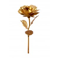 FixtureDisplays®24K Golden Foil Artificial Rose Flower Best Gift, Handcrafted and Last Forever 18617