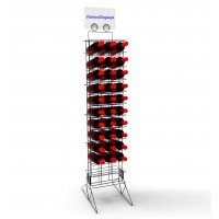 FixtureDisplays® Wine Bottle Rack Liquor Rack Wire Metal Champagne Display Bar Storage Stand 19413 Pre-order only. Not in stock