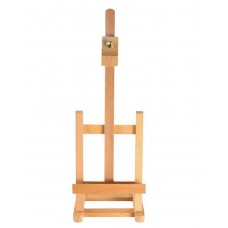 FixtureDisplays® Wood Easel for Countertop Use with Height Adjustable Header Clamp - Natural 19460