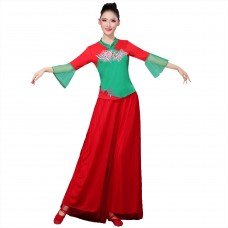Chinese Traditional Folk dance - Dongbei Yangge Practice/Peformance Costume Dress - 2 Pices (Top & Bottom) 2023 New  21949