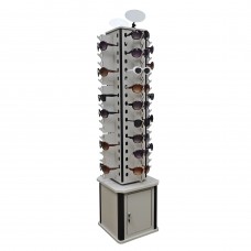 FixtureDisplays® 4-Sided Wood Floor Display Storage Holds 72-Pair Sunglass Readingglass Retail 2558-4S